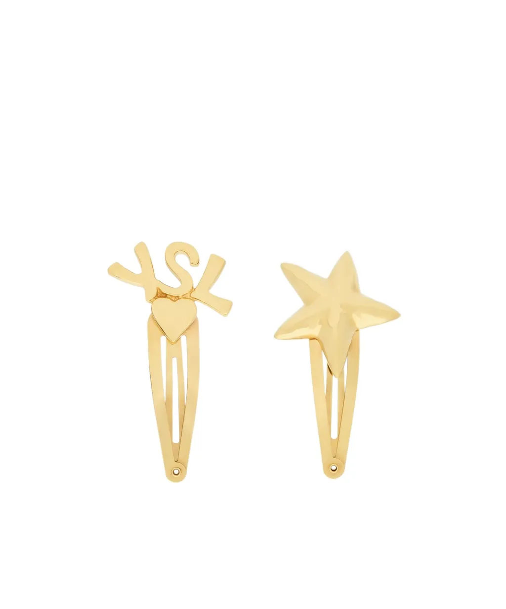 Saint Laurent Cassandre Hair Clips