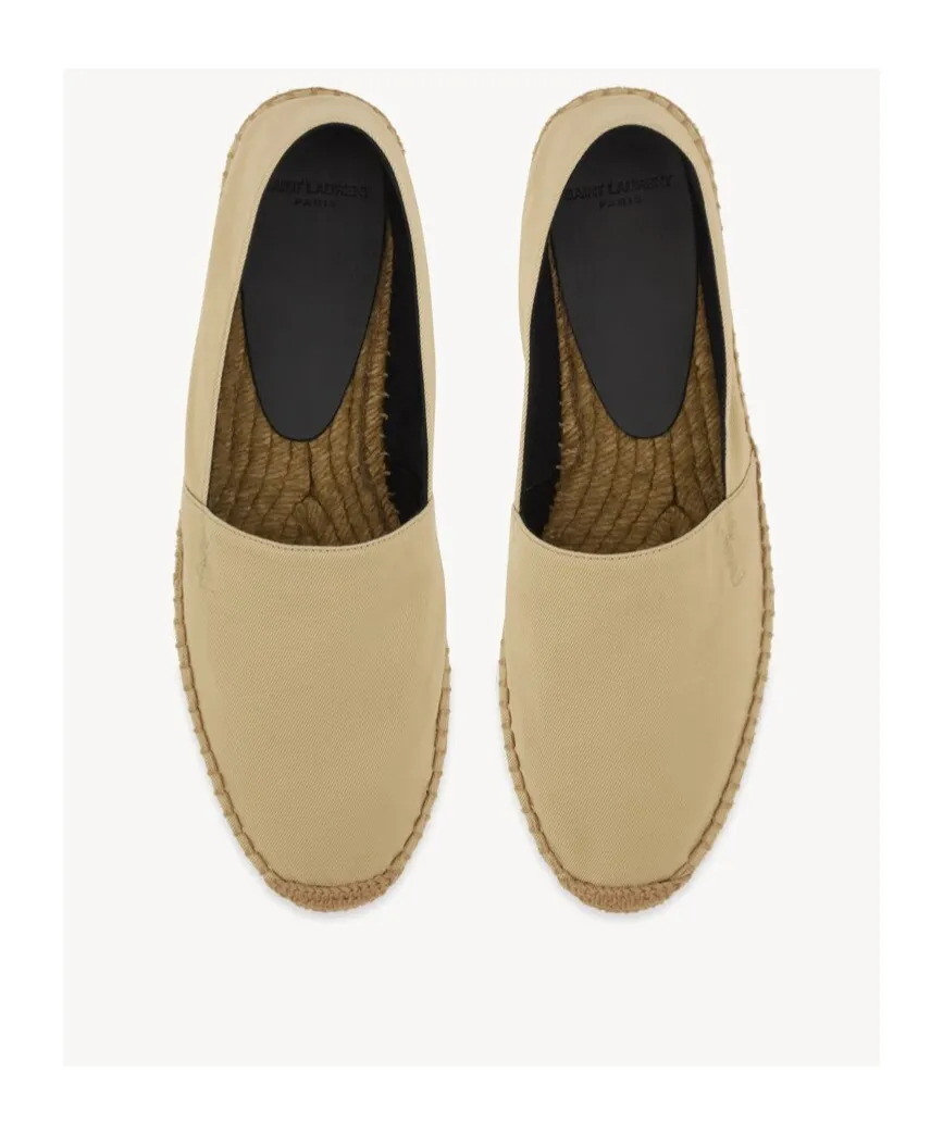 Saint Laurent Logo Embroidered Slip-On Espadrillas