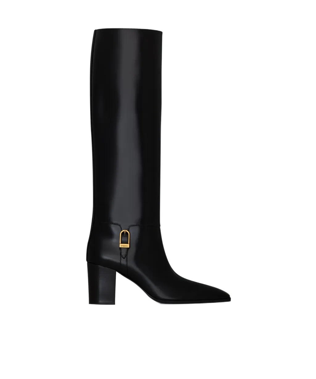Saint Laurent Julia Square Toe Boots