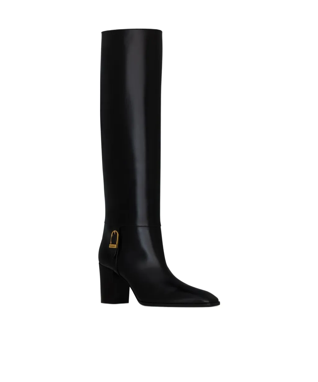 Saint Laurent Julia Square Toe Boots