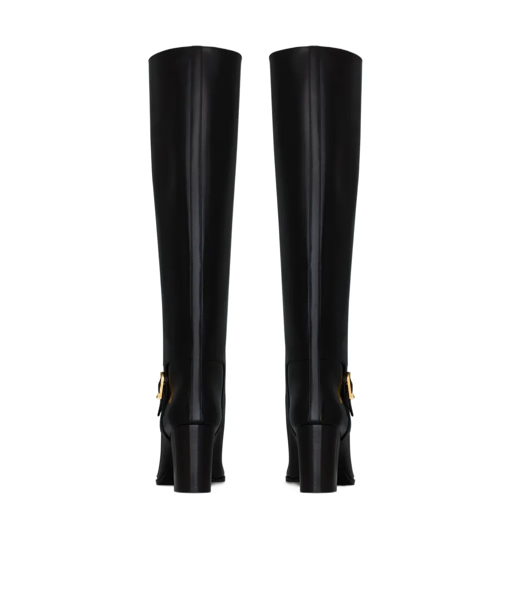 Saint Laurent Julia Square Toe Boots