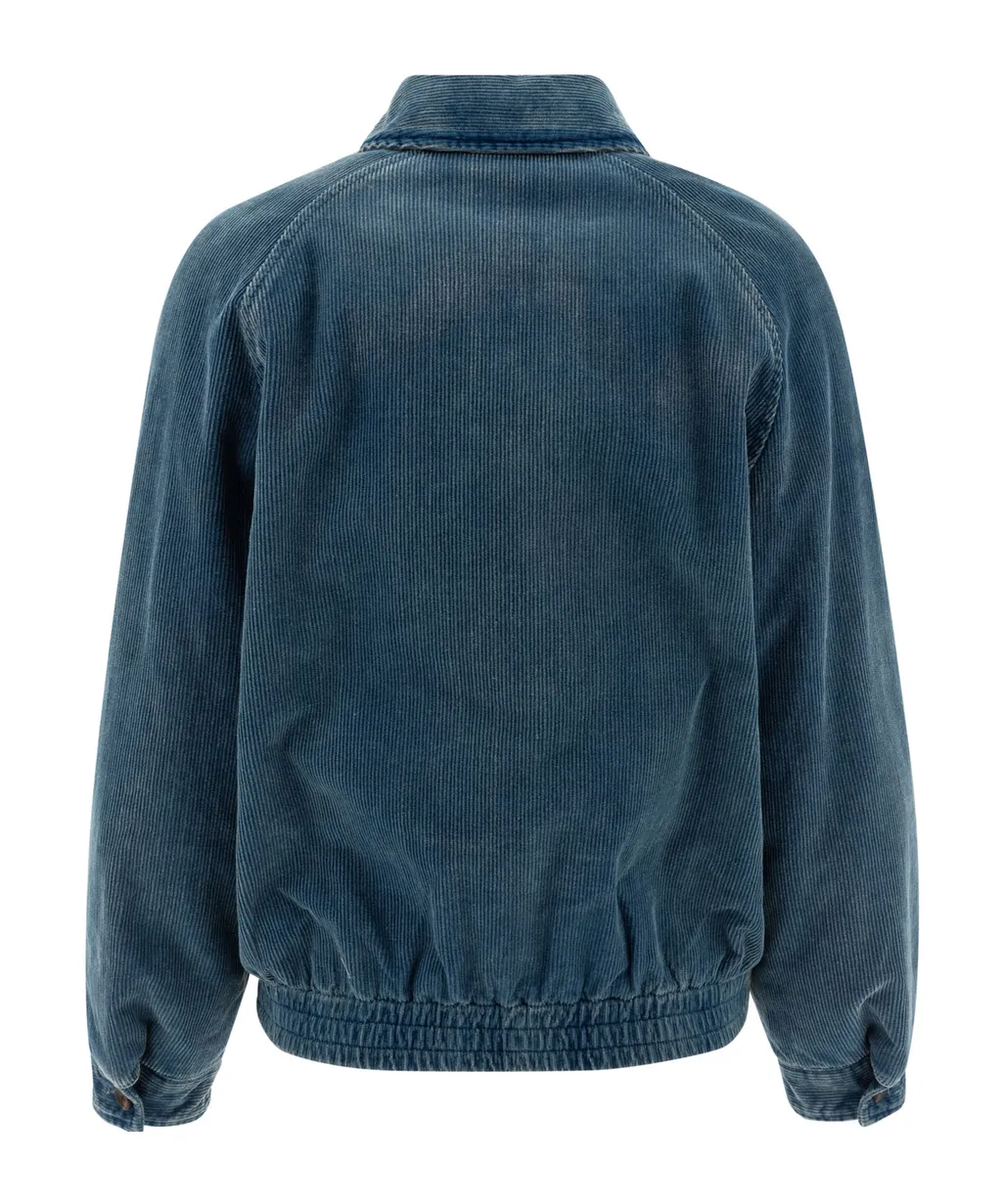 Miu Miu Logo-Detailed Zipped Jacket