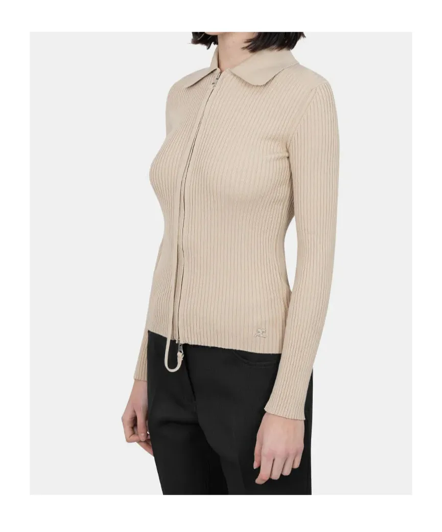 Zip-Up Cardigan