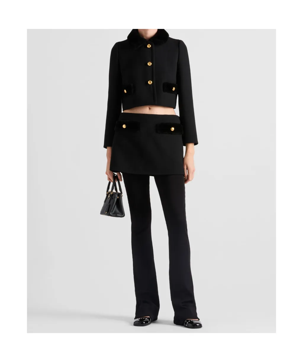 Prada Button-Up Cropped Jacket