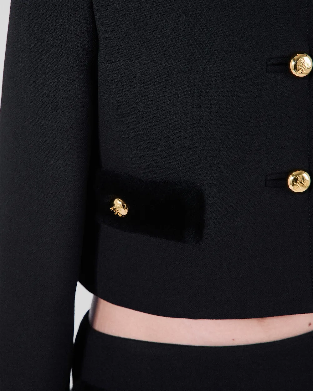 Prada Button-Up Cropped Jacket
