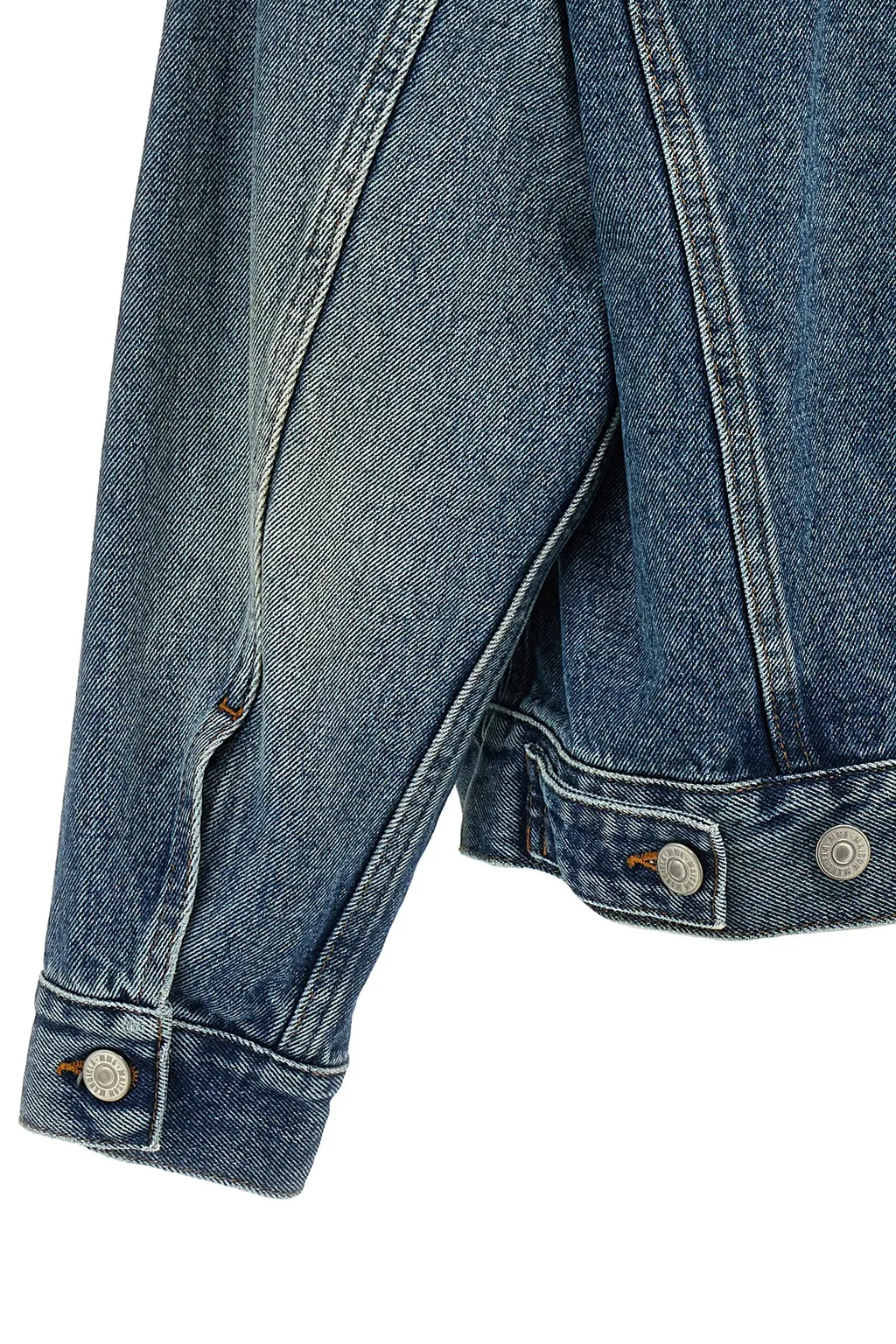 Mm6 Maison Margiela Cut-Out Denim Jacket