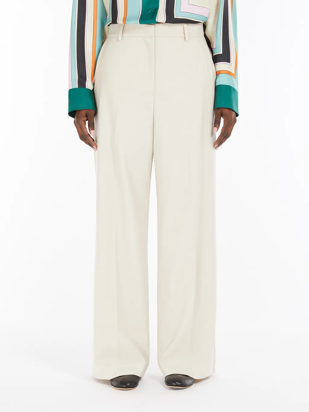 Weekend Max Mara Stretch Wide Leg Trousers