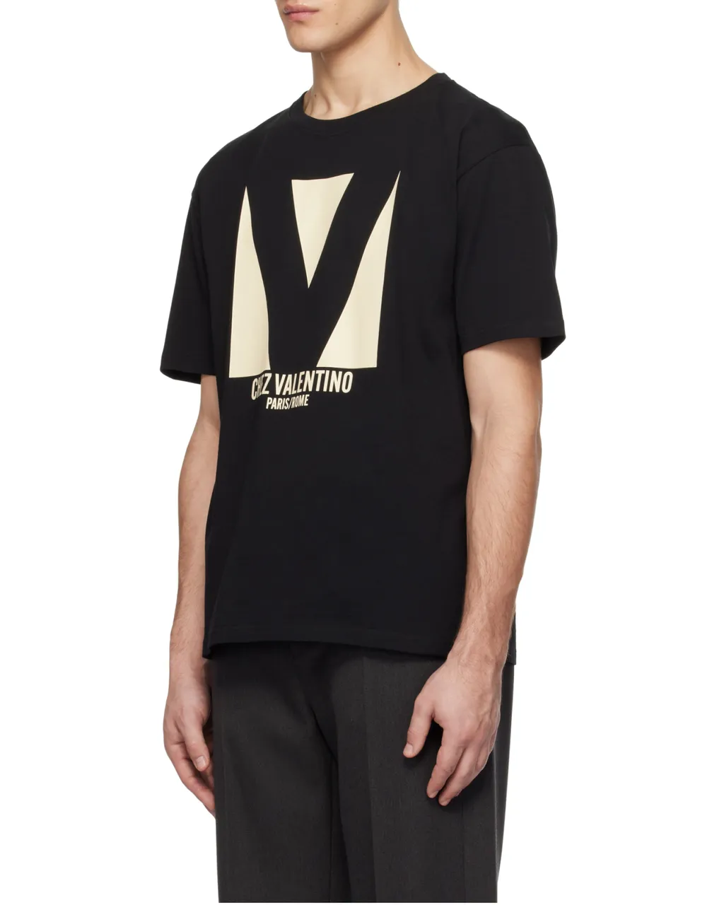 Valentino Chez Valentino-Printed Crewneck T-Shirt