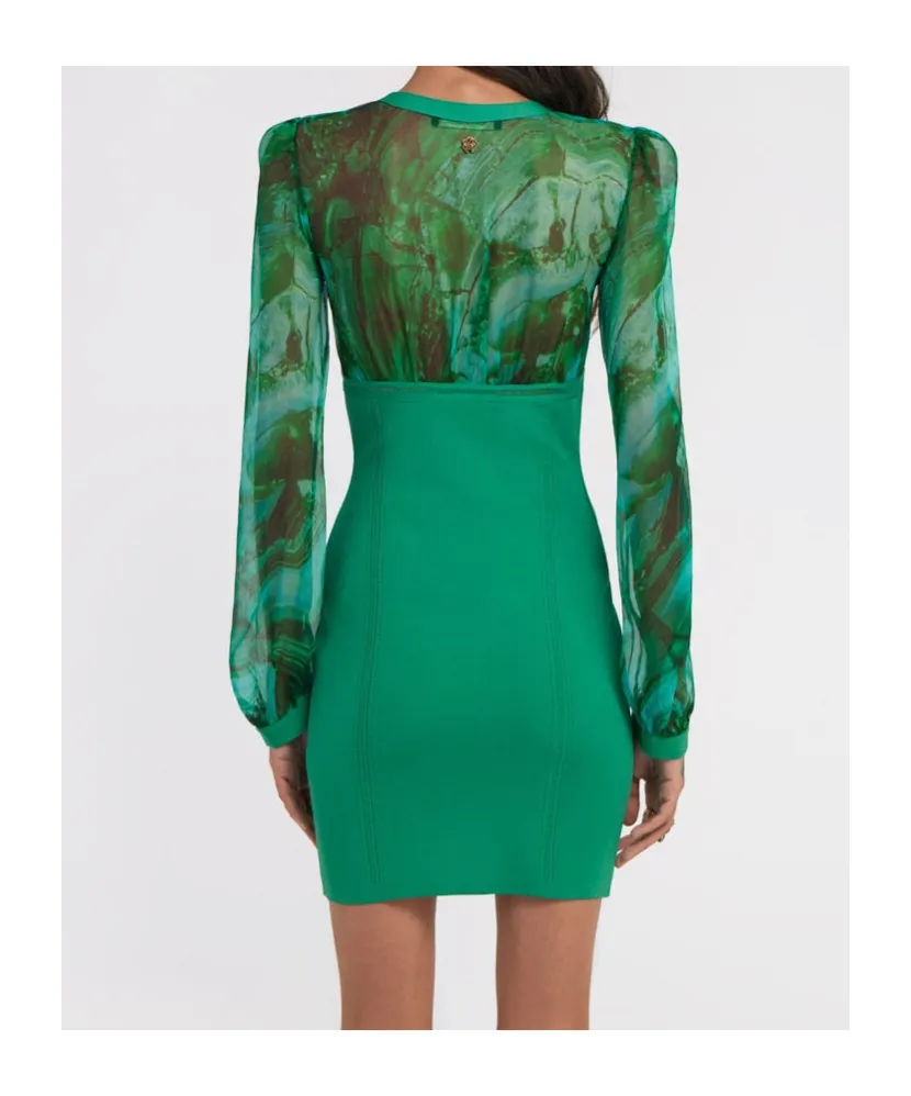 Abstract-Print Mini Dress