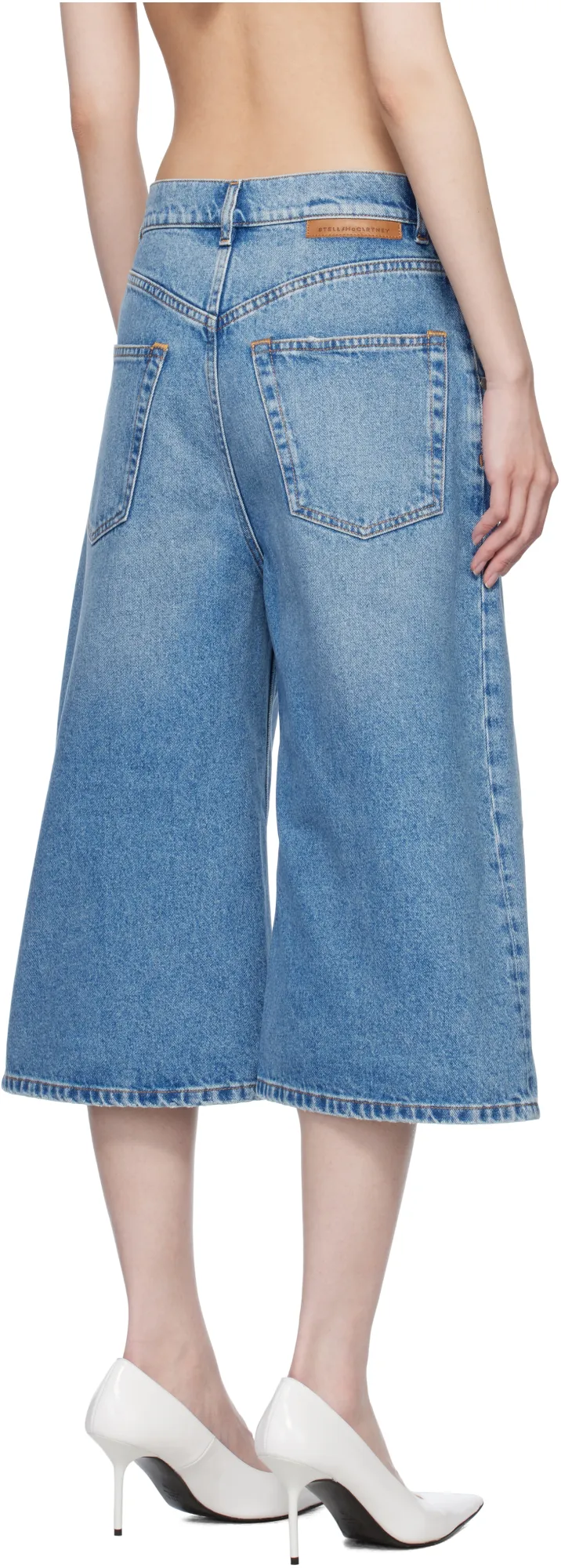 Stella Mccartney Straight Leg Denim Shorts