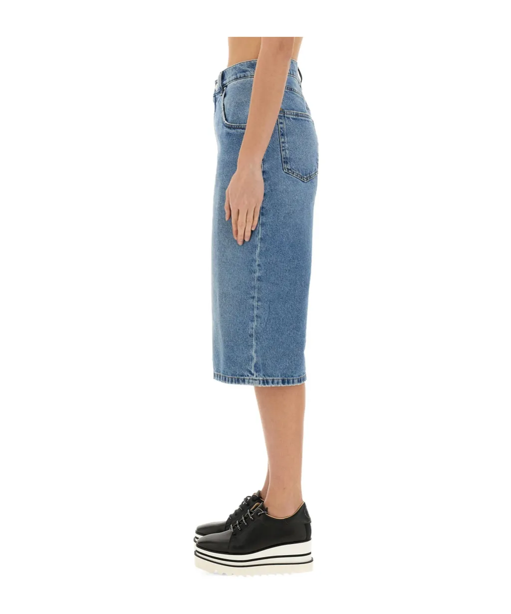Stella Mccartney Straight Leg Denim Shorts