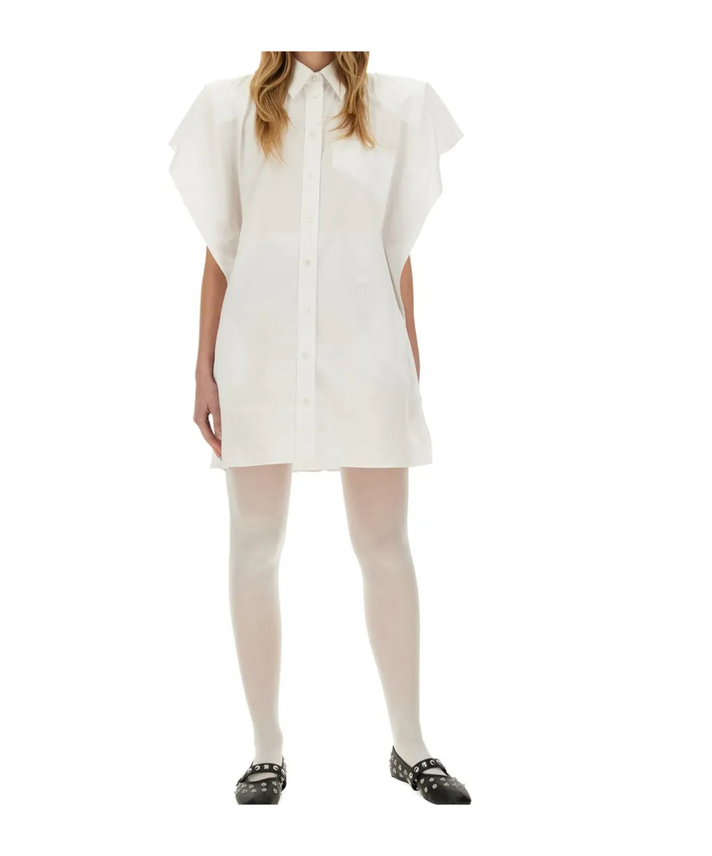 Stella Mccartney Short-Sleeved Mini Shirt Dress