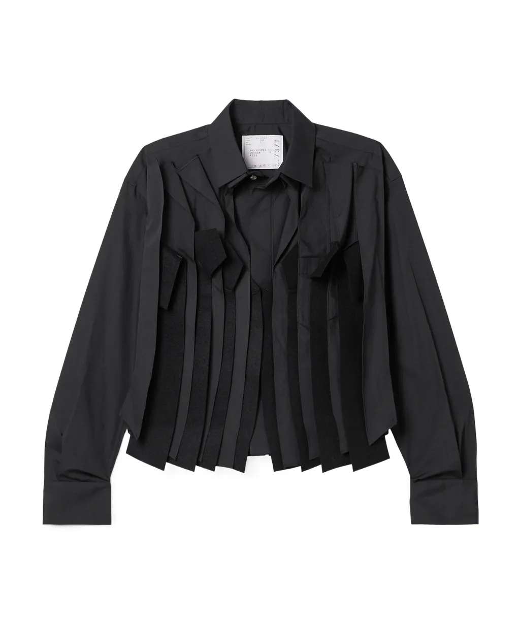 Pleated Long-Sleeved Shirt