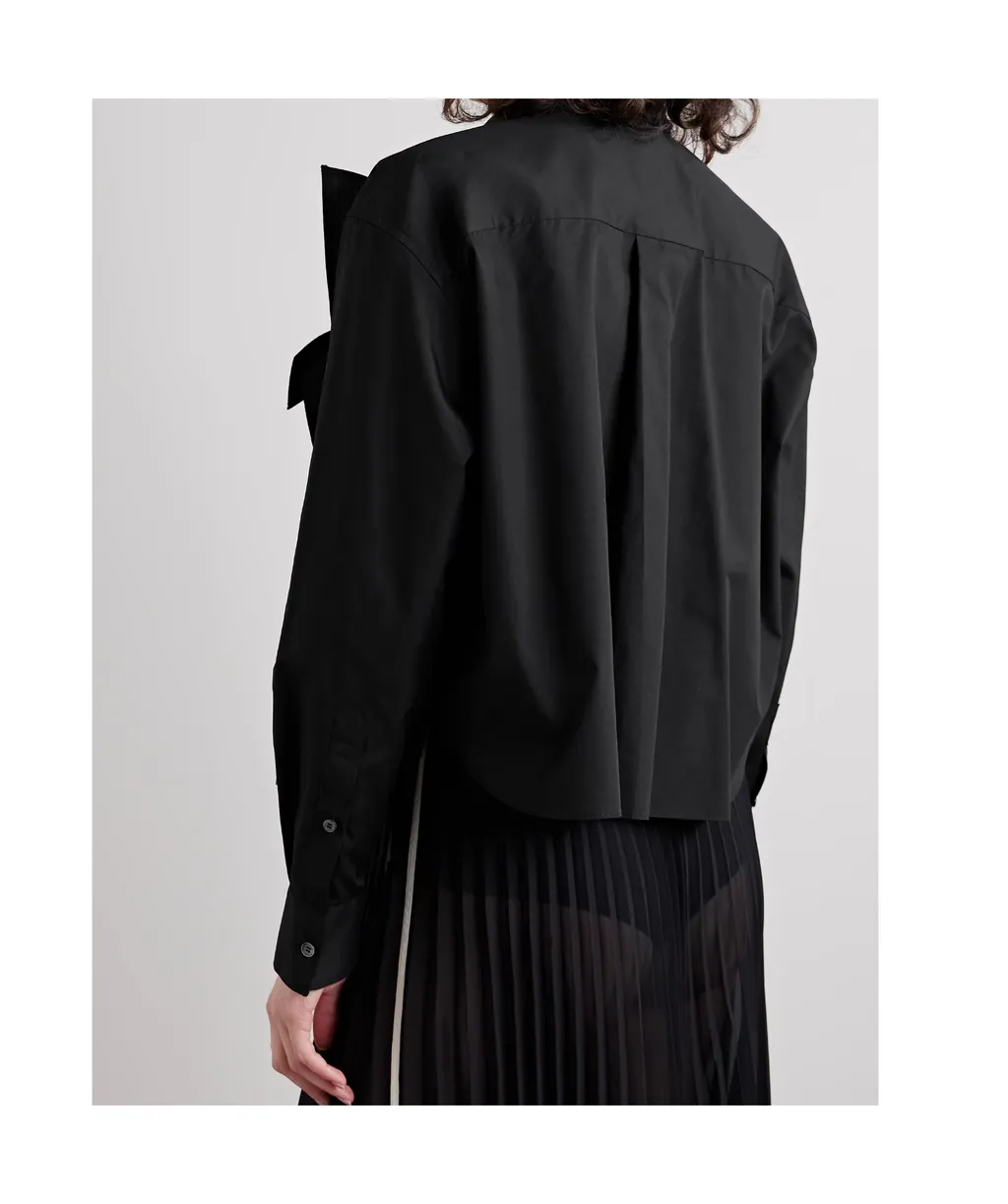 Pleated Long-Sleeved Shirt