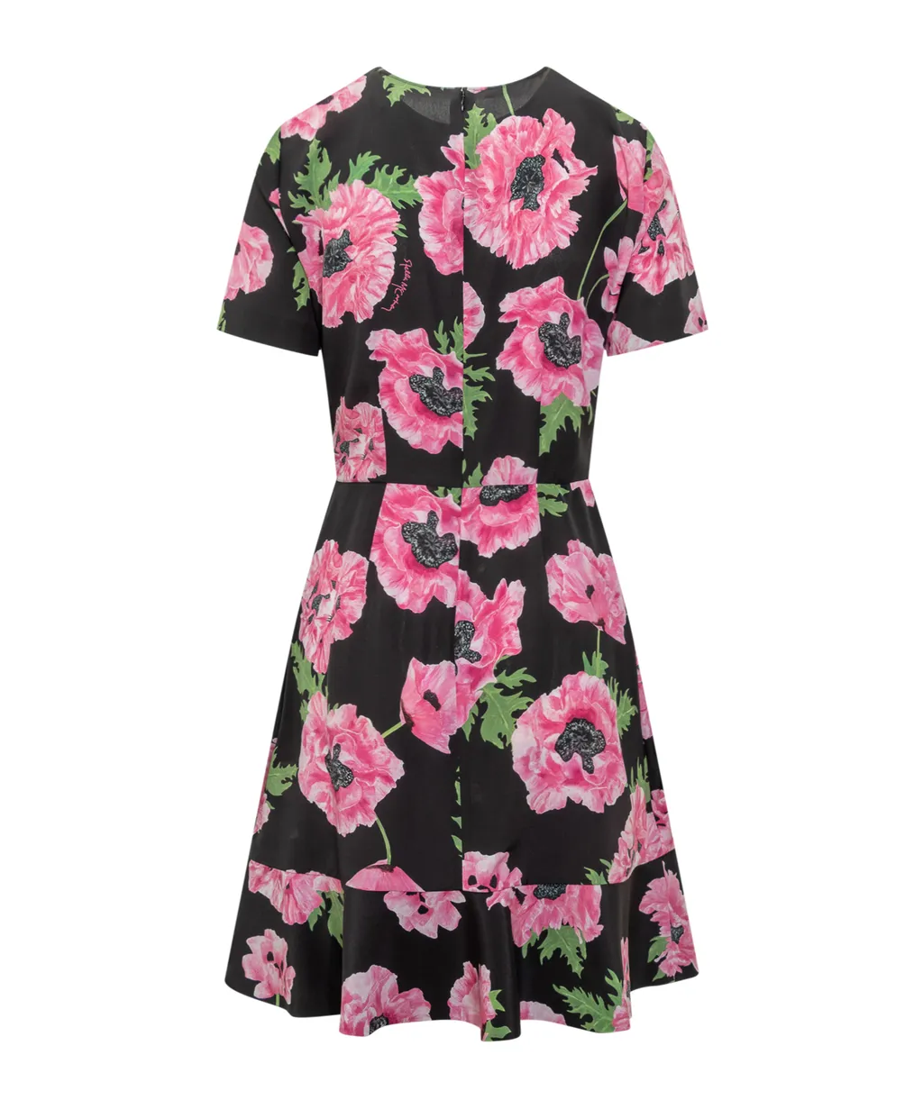 Stella Mccartney Flower Printed Short-Sleeve Dress