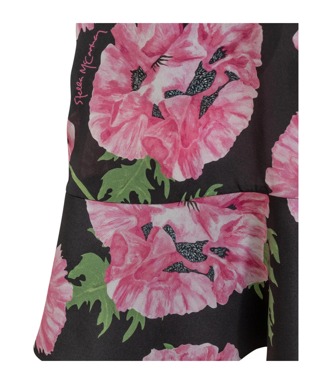 Stella Mccartney Flower Printed Short-Sleeve Dress