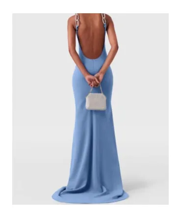 Crystal Chain Strap Dress