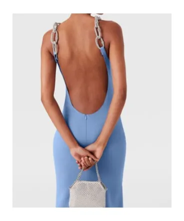 Crystal Chain Strap Dress