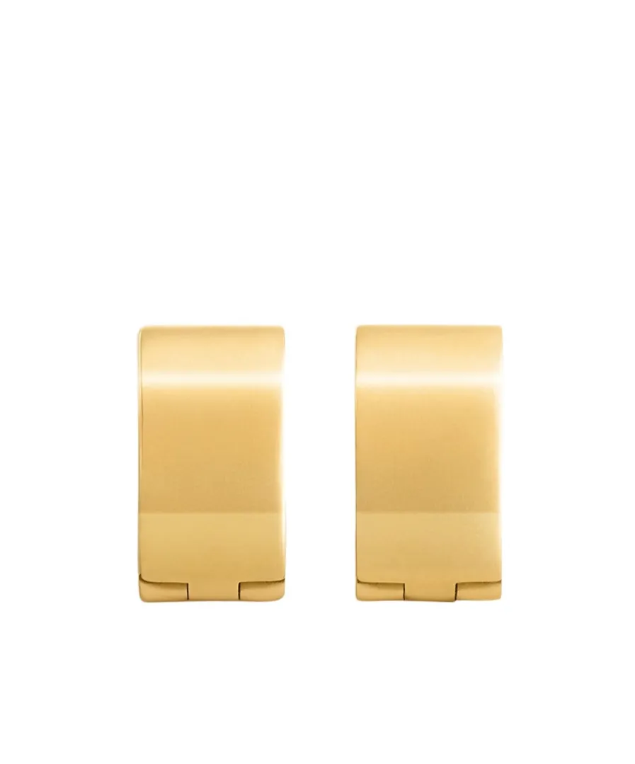 TotÊMe Signature Embossed Hoop Earrings