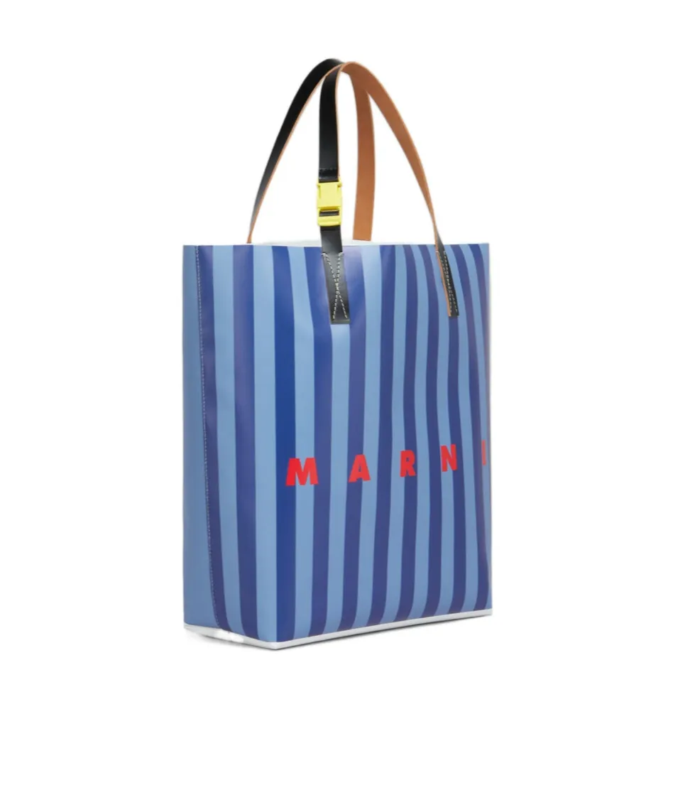 Marni Tribeca Striped Shopping Bag