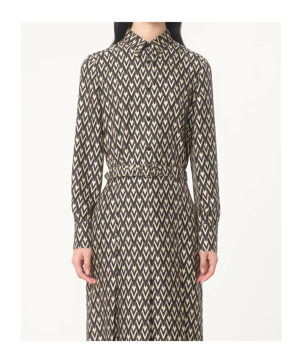 Valentino Toute La V Monogram Long-Sleeved Shirt