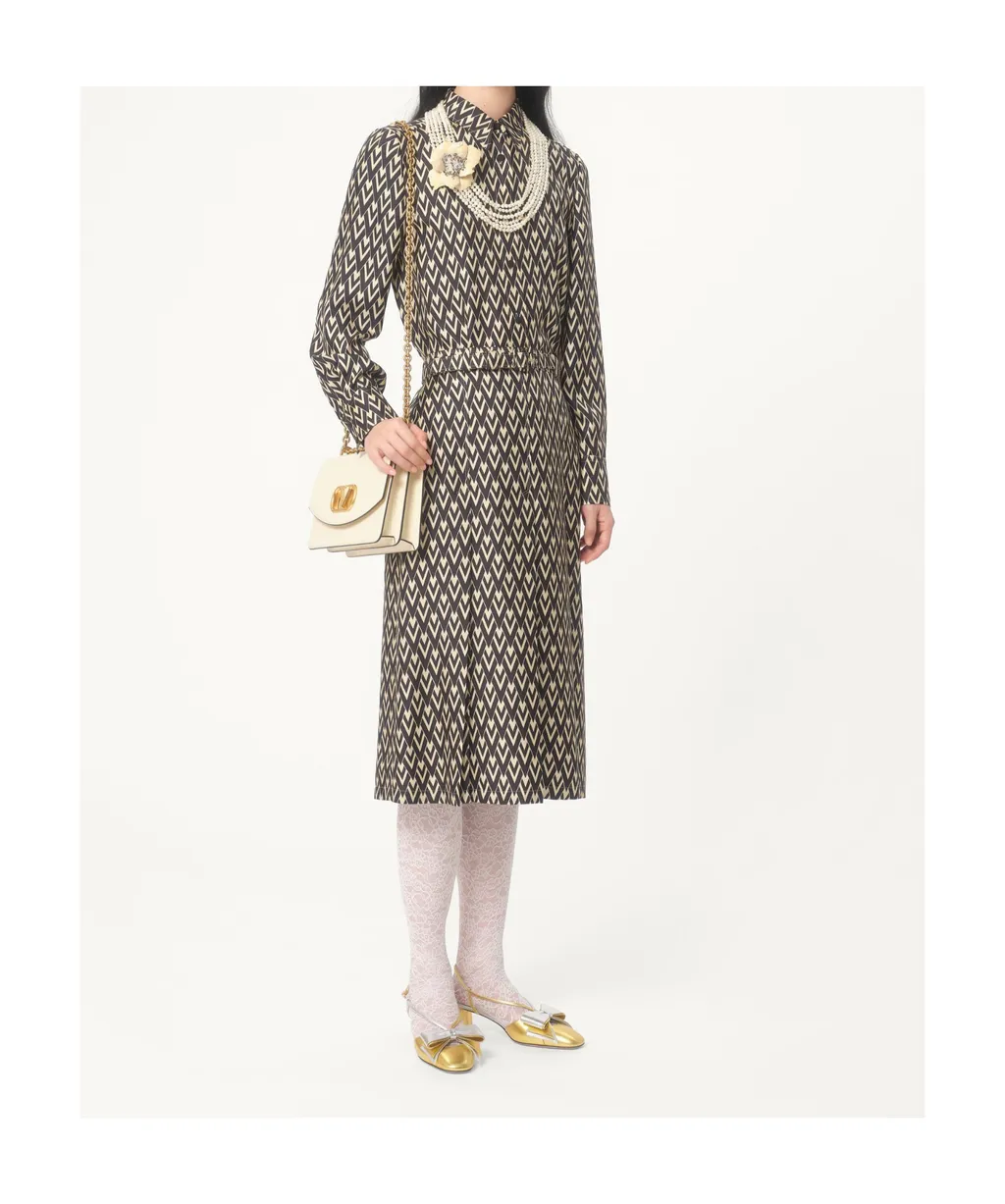 Valentino Toute La V Monogram Long-Sleeved Shirt