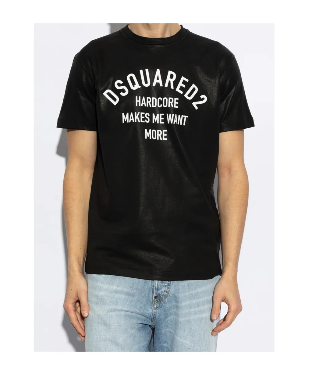 Dsquared2 Logo Printed Crewneck T-Shirt