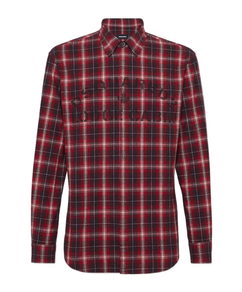 Dsquared2 Logo Printed Checked Shirt