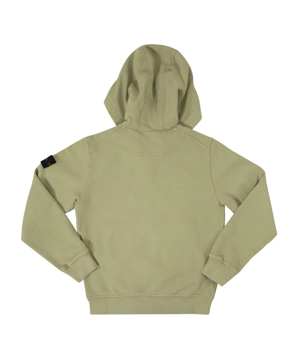 Stone Island Junior Compass Patch Zip-Up Hoodie