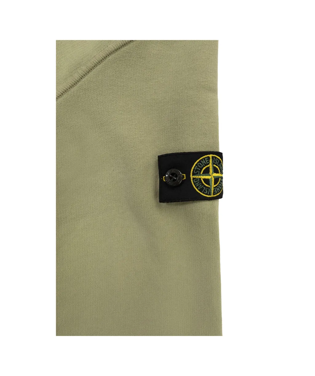 Stone Island Junior Compass Patch Zip-Up Hoodie