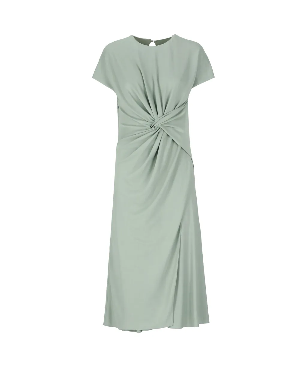 Lanvin Front Knot Midi Dress