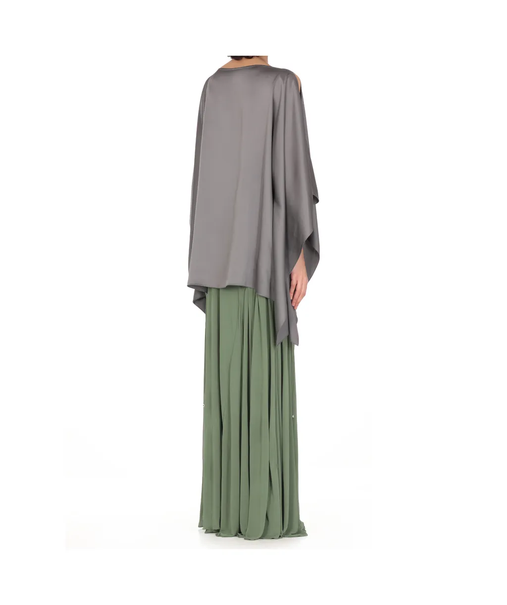 Lanvin Boat Neck Caftan Top
