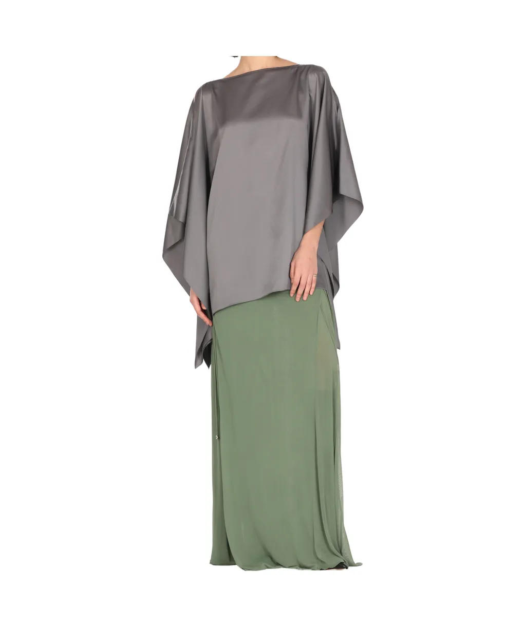 Lanvin Boat Neck Caftan Top