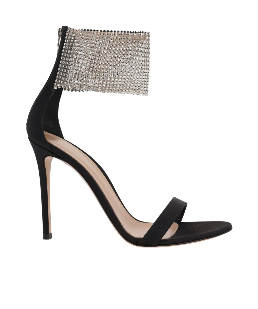 Gianvito Rossi Adore Embellished Ankle Strap Sandals