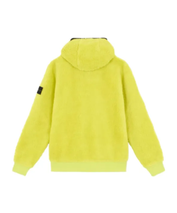 Stone Island Junior Compass Patch Fleece Hoodie