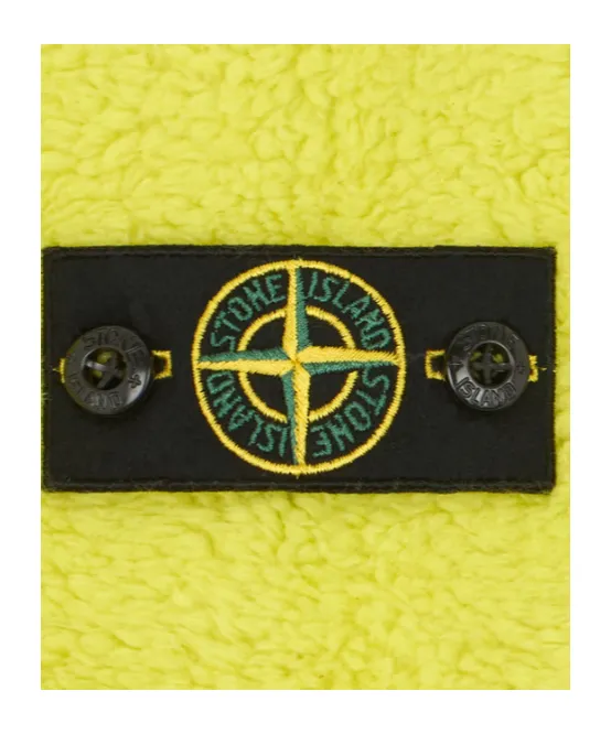 Stone Island Junior Compass Patch Fleece Hoodie