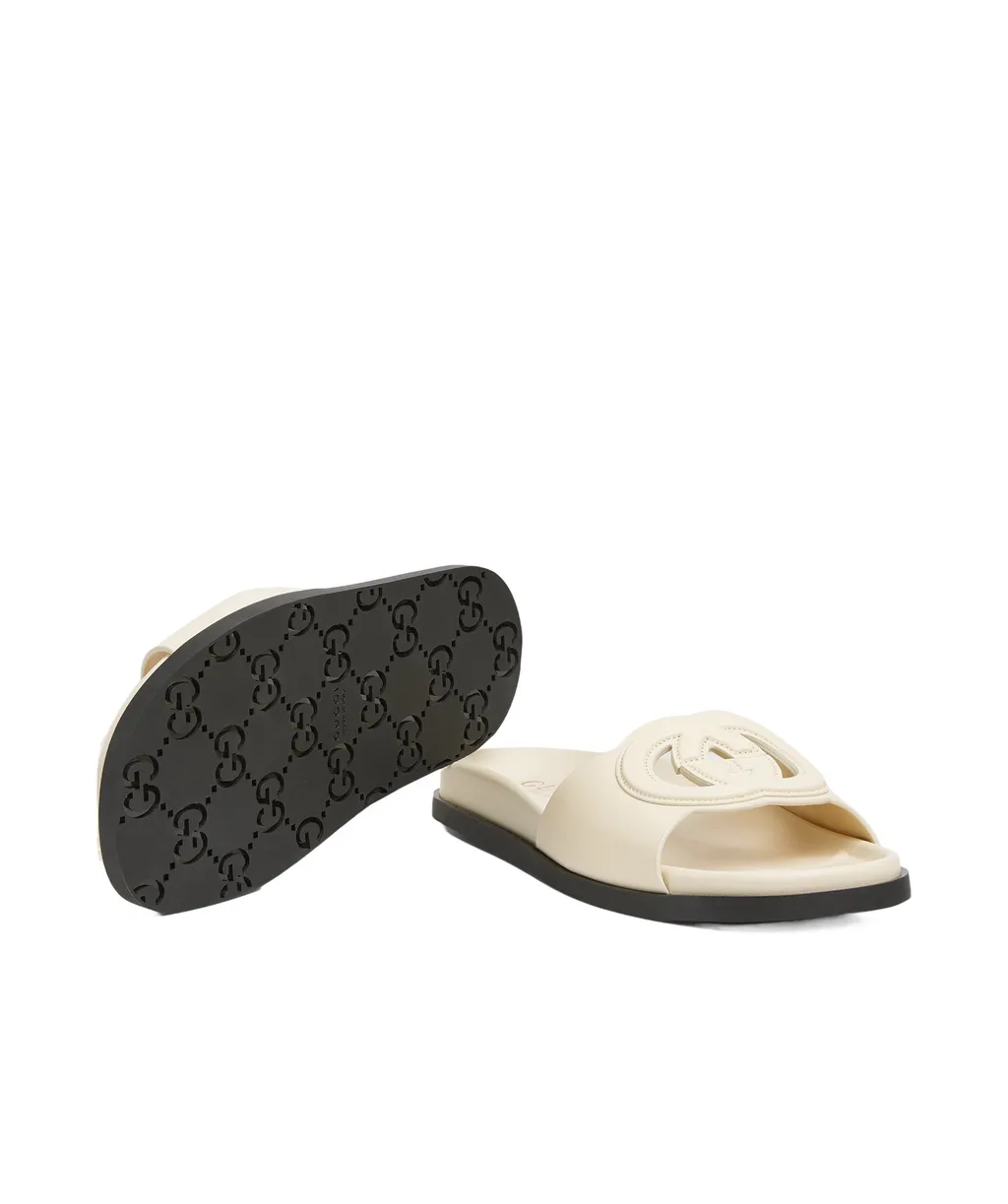 Gucci Interlocking G Cut Out Sandals