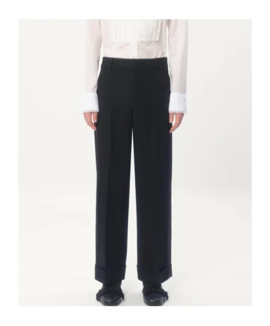 Valentino Turn-Up Brim Trousers