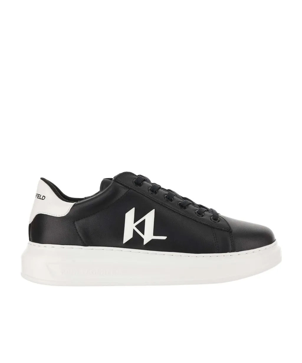 Logo-Appliqué Leather Sneakers