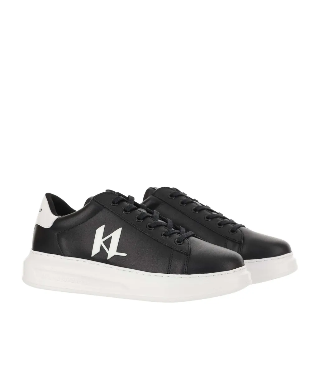 Logo-Appliqué Leather Sneakers