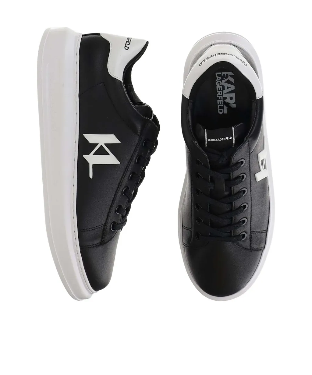 Logo-Appliqué Leather Sneakers