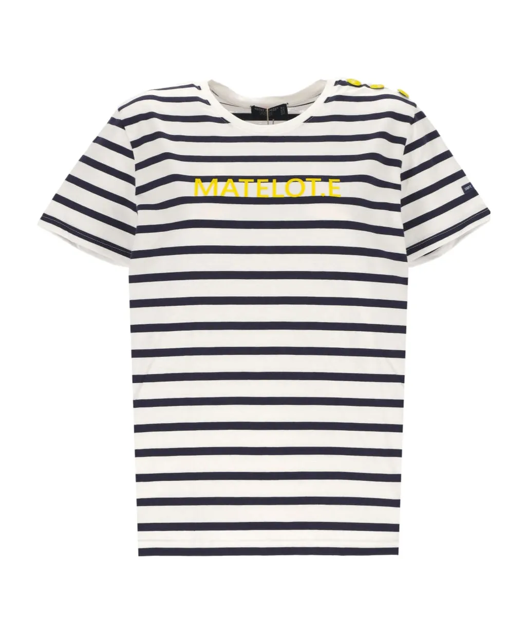 Round-Neck Striped T-Shirt