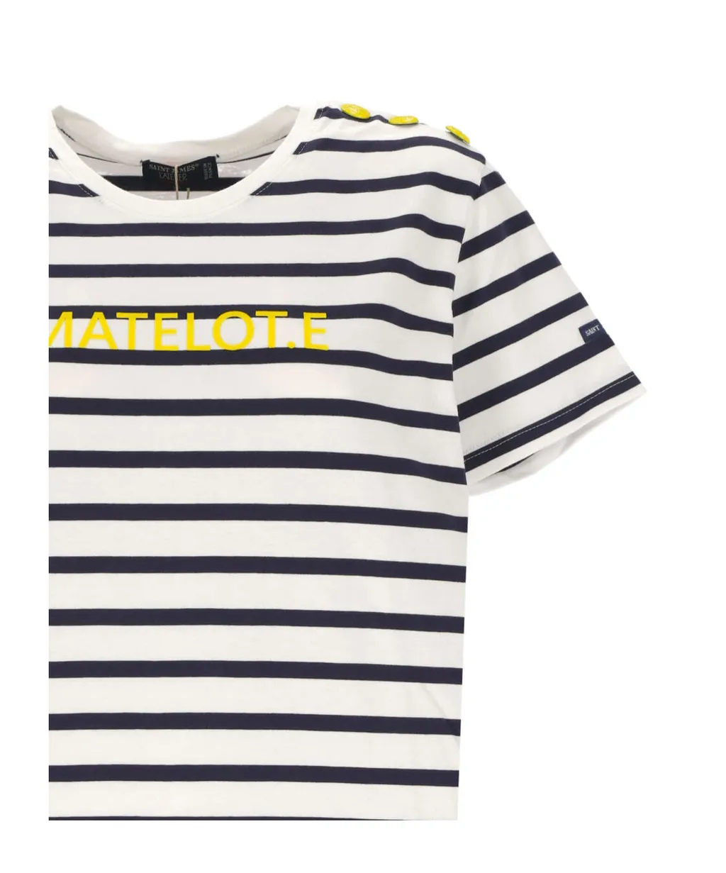 Round-Neck Striped T-Shirt