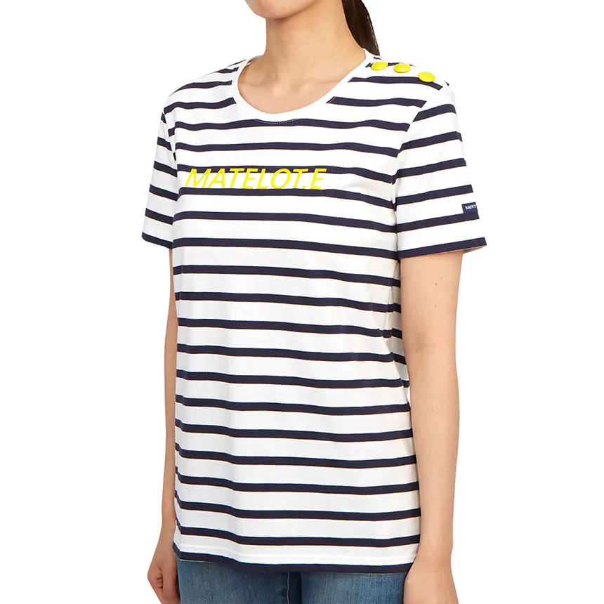 Round-Neck Striped T-Shirt