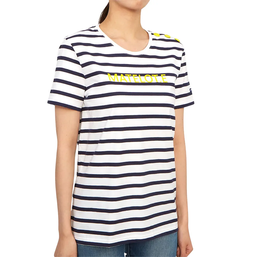 Round-Neck Striped T-Shirt