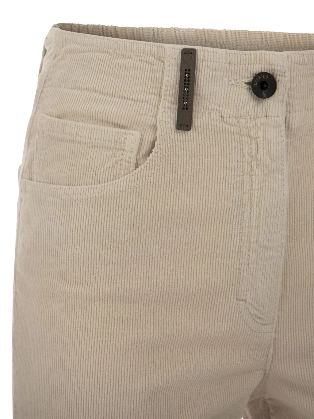 Corduroy Slim-Cut Cotton Trousers