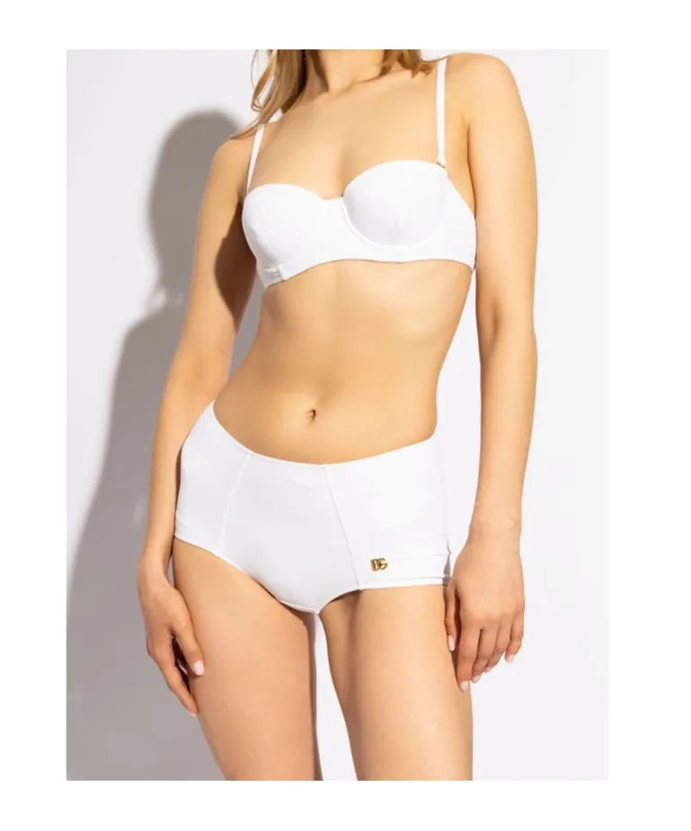 Logo-Plaque Bikini Top