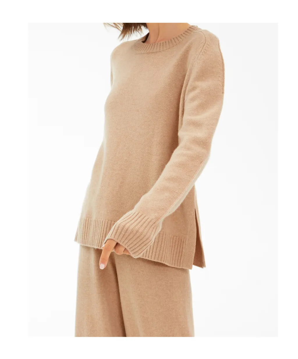 Ribbed Crew Neck Sweater