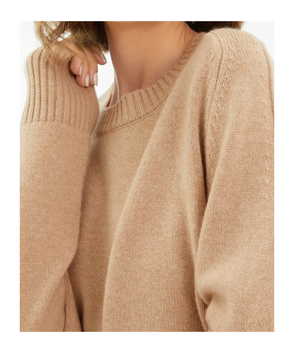 Ribbed Crew Neck Sweater