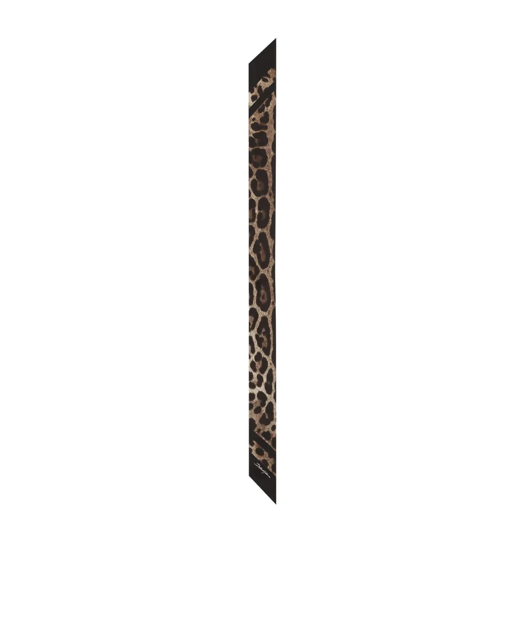 Dolce & Gabbana Leopard Printed Scarf